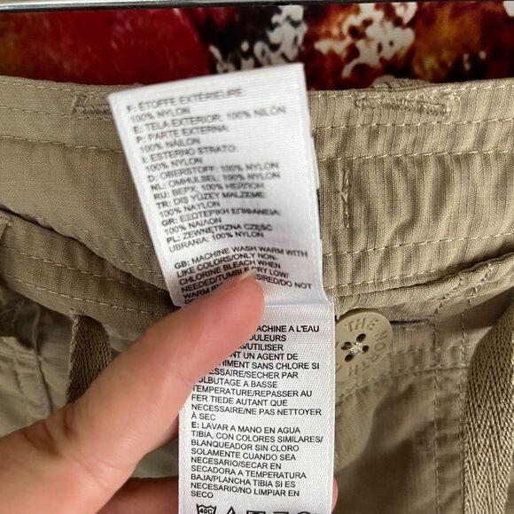 The North Face Tan Women’s Horizon Roll-Up Hiking Shorts Size 10 - Picture 7 of 8